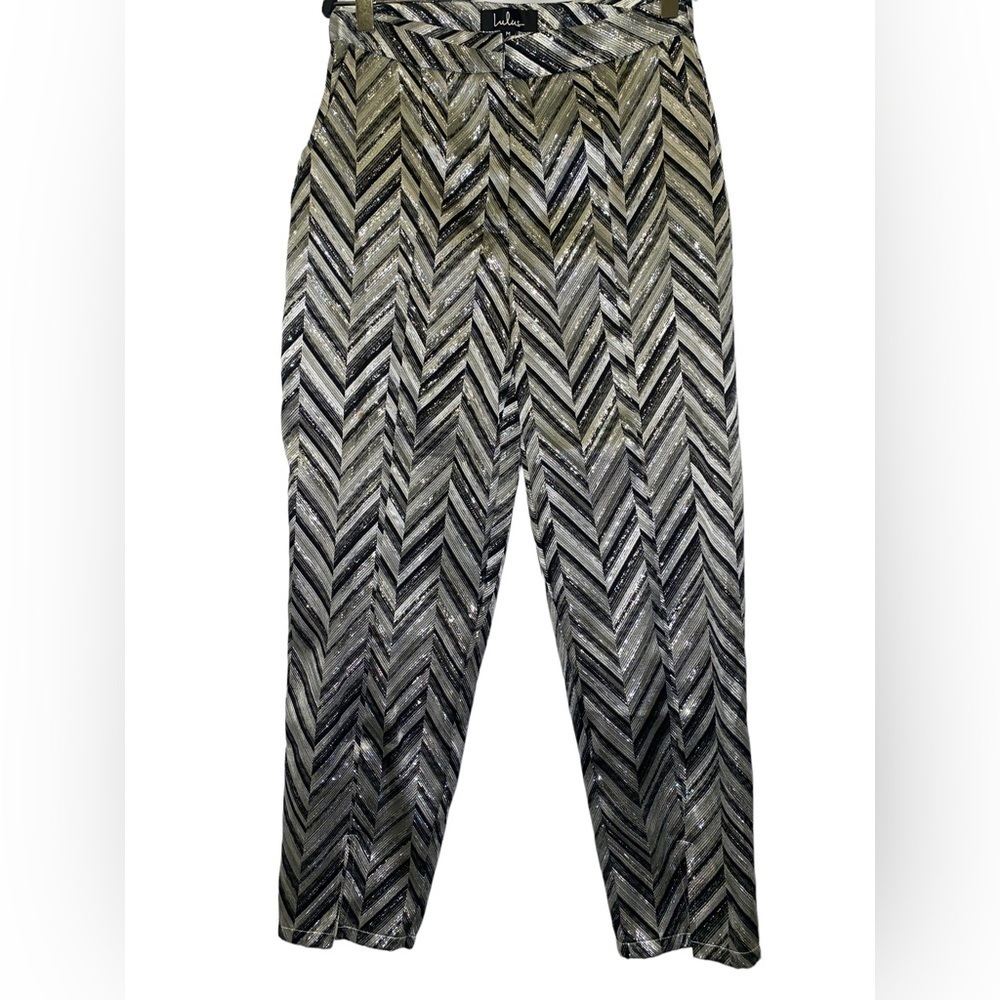 Lulu’s Creative Thinking Silver Multi Metallic Tr… - image 3